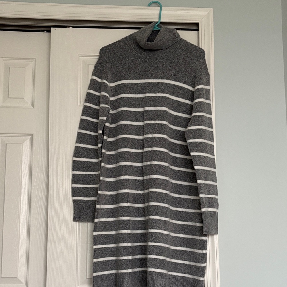 J. Crew Heather Gray Knit Sweater